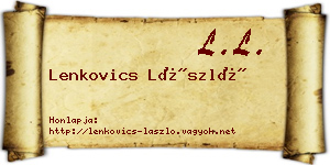 Lenkovics László névjegykártya